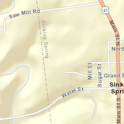 Sinking Spring Ohio Street Map