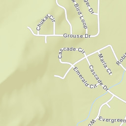 Tahoma Meadows California Street Map