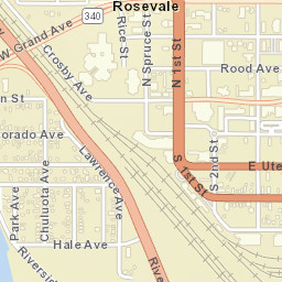 101-199 East South Avenue, Grand Junction Street Map