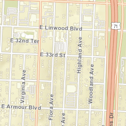 1768-1798 Linwood Blvd Kansas City Street Map