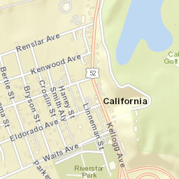 California Ohio Street Map