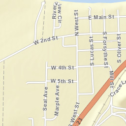 Piketon Ohio Street Map