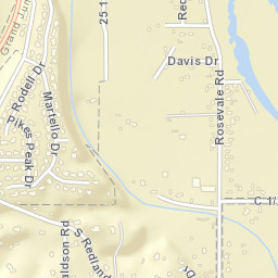 Rosevale Colorado Street Map