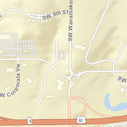 Southwest Wanamaker Road Topeka KS Street Map