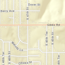 2100-2198 South 47 Terrace Kansas City KS Street Map