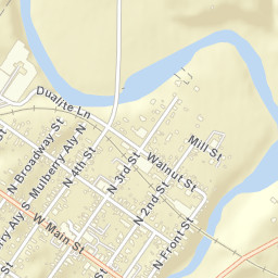 Williamsburg Ohio Street Map