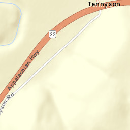 Tennyson Ohio Street Map