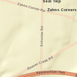 Zahns Corners Ohio Street Map