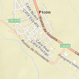 Picón Street Map