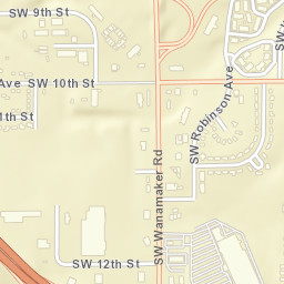 1000-1060 Southwest Robinson Avenue Street Map