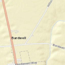 Bardwell Ohio Street Map