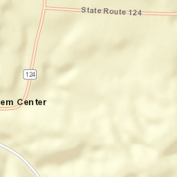 Salem Center Ohio Street Map