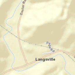 Langsville Ohio Street Map