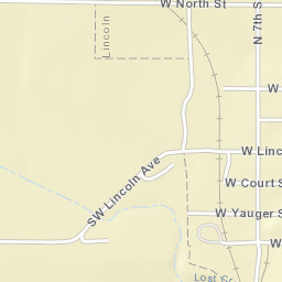 West North Street, Lincoln, KS 67455 Street Map