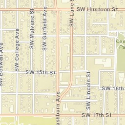 1310 Southwest 14th Street, Topeka, KS Street Map