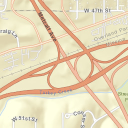 Merriam Drive & Interstate 635, Overland Park Street Map