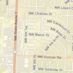 701-737 Northwest Duncan Road, Blue Springs Street Map