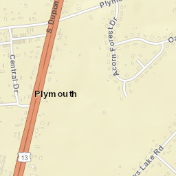 Plymouth Delaware Street Map