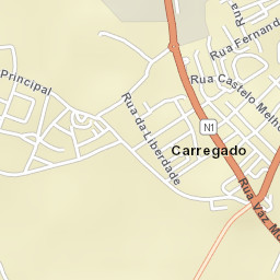 Carregado Street Map