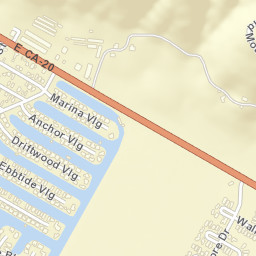 Clear Lake Keys California Street Map