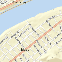 Pomeroy Ohio Street Map