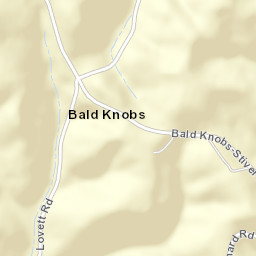 Bald Knobs Ohio Street Map
