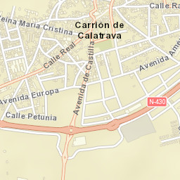 Carrión de Calatrava Street Map