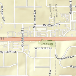 6310 Robinhood Lane, Shawnee, KS Street Map