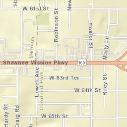 7456 Shawnee Mission Parkway, Overland Park Street Map