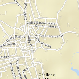 Orellana la Vieja Street Map