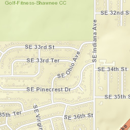 815 Southeast 36th Street, Topeka, KS Street Map