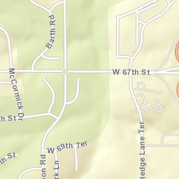 6954-7098 Hedge Lane Terrace, Shawnee Street Map