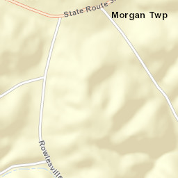 Rowlesville Ohio Street Map