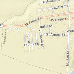 Frederica Delaware Street Map
