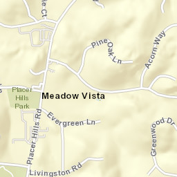 Meadow Vista California Street Map