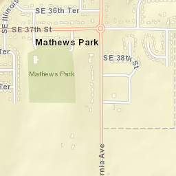 1803-1805 Southeast 37th Street, Topeka Street Map