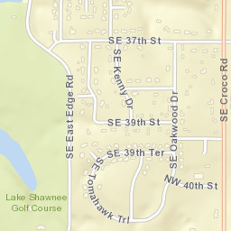 3700-3798 Southeast Kenny Drive, Topeka Street Map