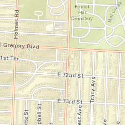 632 East 70th Street, Kansas City, MO Street Map