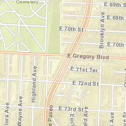 1809-1815 E 73rd St Kansas City MO Street Map