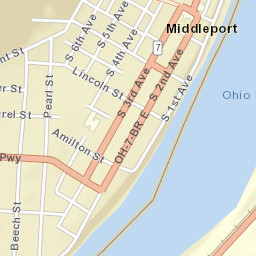 Middleport Ohio Street Map