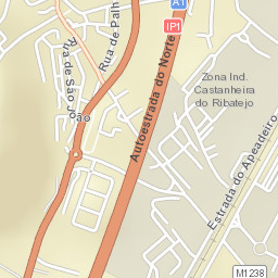 Castanheira do Ribatejo Street Map
