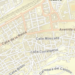 Xàtiva Street Map