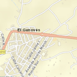 Genovés Street Map