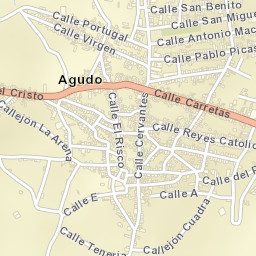 Agudo Street Map