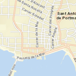 Sant Antoni de Portmany Street Map