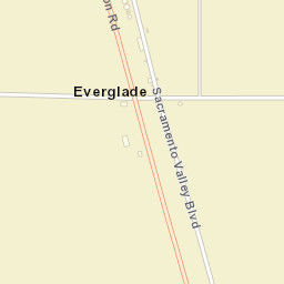 Everglade California Street Map