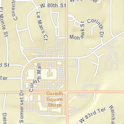 8221 Corinth Mall Prairie Village KS Street Map