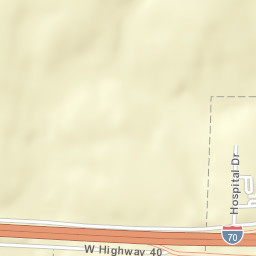 Interstate 70, Sweet Springs, MO Street Map