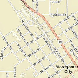 201-299 N Allen St Montgomery City Street Map