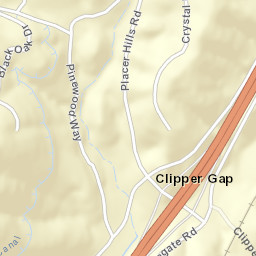 Clipper Gap California Street Map